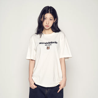 AC POINT STANDARD SHORT SLEEVE T-SHIRT CREAM