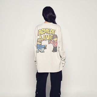AC BEAR GRAFFITI SHORT SLEEVE T-SHIRT LIGHT GRAY