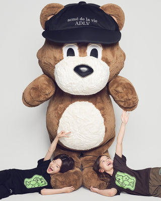 KIDS AC BEAR NEON SHORT SLEEVE T-SHIRT BLACK