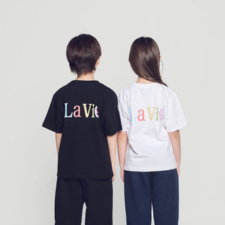KIDS COLOR LOGO SHORT SLEEVE T-SHIRT BLACK