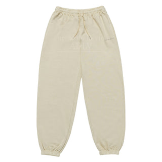 BASIC LOGO PIGMENT WASHING PANTS BEIGE