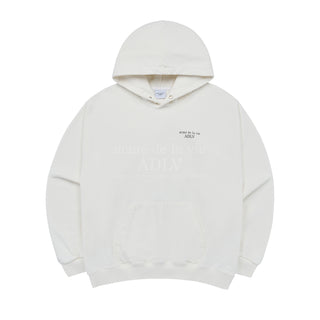 FUZZY NEW SYMBOL LOGO HOODIE CREAM