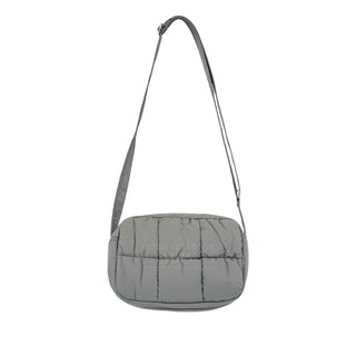 NEW SYMBOL RIVET QUILTING CROSS BAG GRAY