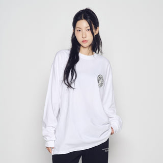 WALKING AC BEAR LONG SLEEVE T-SHIRT WHITE