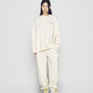 BASIC LOGO NAPPING ZURRY PANTS CREAM