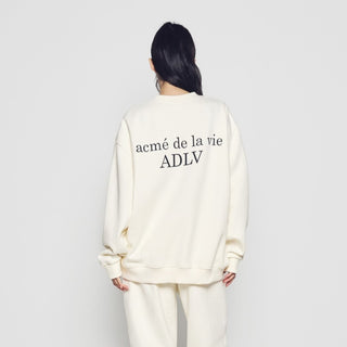 BASIC LOGO NAPPING SWEATSHIRT CREAM