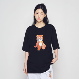 AC TEDDY BEAR SHORT SLEEVE T-SHIRT BLACK