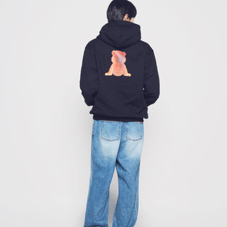 AC TEDDY BEAR HOODIE BLACK
