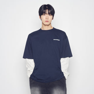 DOUBLE LAYER ADLV LONG SLEEVE T-SHIRT DARK NAVY
