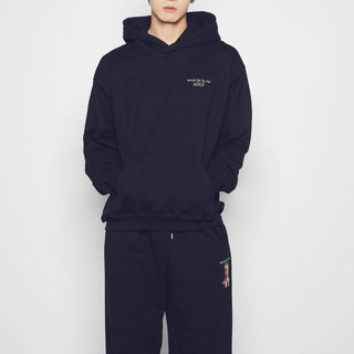 AC BEAR BASIC LOGO HOODIE BLACK