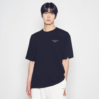 AC BEAR BASIC LOGO SHORT SLEEVE T-SHIRT BLACK