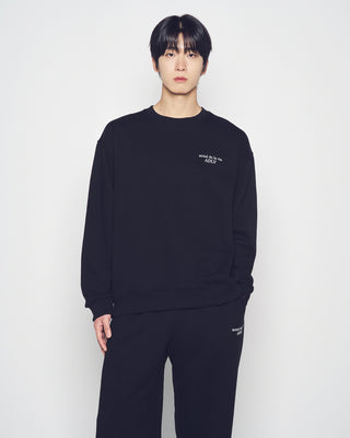 BASIC LOGO NAPPING ZURRY PANTS BLACK