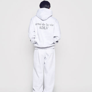 BASIC LOGO NAPPING HOODIE MELANGE