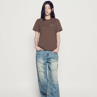 WOMAN CLASSIC LOGO SHORT SLEEVE T-SHIRT COCOA