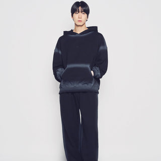 LINE HAND SPRAY HOODIE BLACK