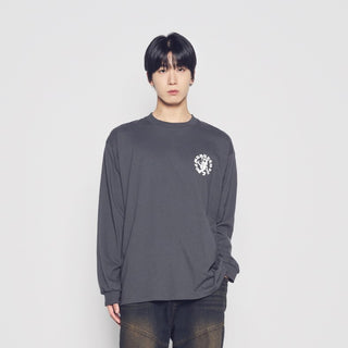 WALKING AC BEAR LONG SLEEVE T-SHIRT CHARCOAL