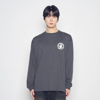 WALKING AC BEAR LONG SLEEVE T-SHIRT CHARCOAL