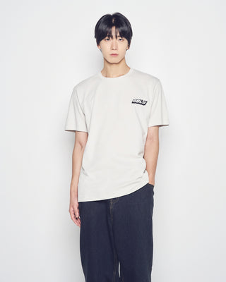 OVERLAPPING STANDARD SHORT SLEEVE T-SHIRT LIGHT GRAY