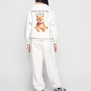 KIDS AC BEAR BASIC LOGO ZURRY PANTS CREAM