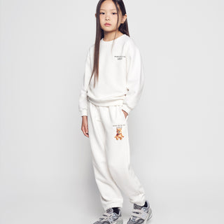 KIDS AC BEAR BASIC LOGO ZURRY PANTS CREAM