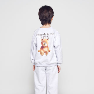 KIDS AC BEAR BASIC LOGO SWEATSHIRT MELANGE