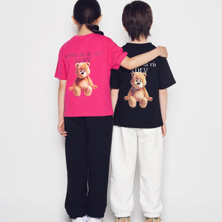 KIDS AC BEAR BASIC LOGO ZURRY PANTS CREAM