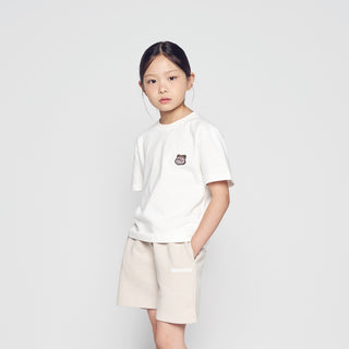 KIDS AC BEAR WAPPEN SHORT SLEEVE T-SHIRT CREAM