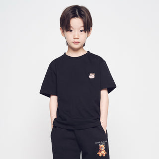 KIDS AC BEAR WAPPEN SHORT SLEEVE T-SHIRT BLACK