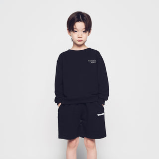 KIDS AC BEAR BASIC LOGO SWEATSHIRT BLACK