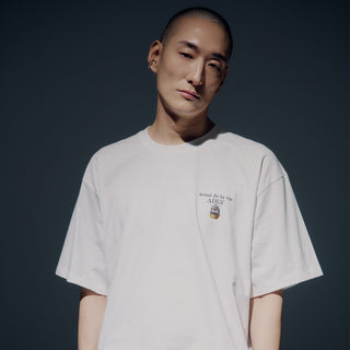 MOBILE SUIT GUNDAM BASIC LOGO SHORT SLEEVE T-SHIRT WHITE