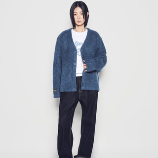 ROLL UP DENIM PANTS BLACK