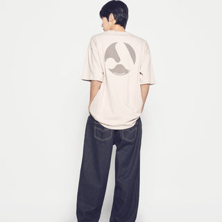 A SYMBOL CIRCLE SHORT SLEEVE T-SHIRT ESSENTIAL BEIGE