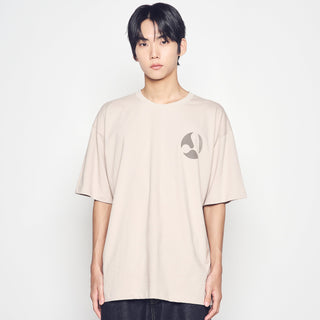 A SYMBOL CIRCLE SHORT SLEEVE T-SHIRT ESSENTIAL BEIGE