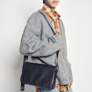 WAPPEN POINT TARPULIN SQUARE BAG BLACK