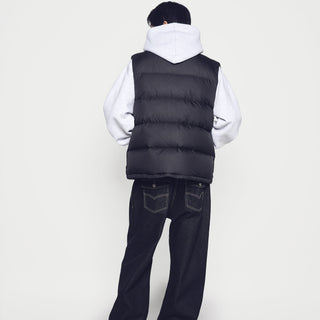 ROLL UP DENIM PANTS BLACK