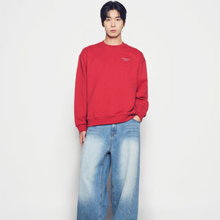 AC BEAR TREE SWEATSHIRT DARK RED