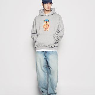 3D STAND AC BEAR NAPPING HOODIE MELANGE