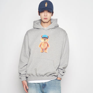 3D STAND AC BEAR NAPPING HOODIE MELANGE