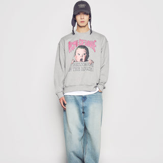 HALLOWEEN SCREAM BOY SWEATSHIRT MELANGE