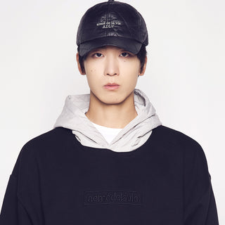 DIA QUILTED BALL CAP BLACK