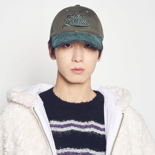 CORDUROY COLOR SCHEME BALL CAP GREEN