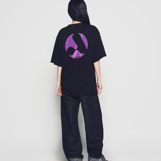 A SYMBOL CIRCLE SHORT SLEEVE T-SHIRT BLACK