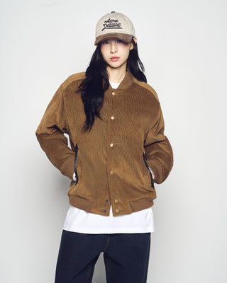 CORDUROY COLOR SCHEME BALL CAP BROWN