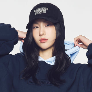 EARMUFFS PATCH BALL CAP BLACK