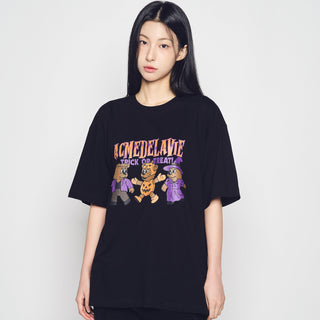 AC BEAR FRIEND HALLOWEEN SHORT SLEEVE T-SHIRT BLACK