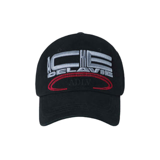 SQUARE LOGO BALL CAP BLACK