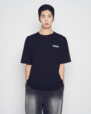 ROUND WALKING AC BEAR SHORT SLEEVE T-SHIRT BLACK