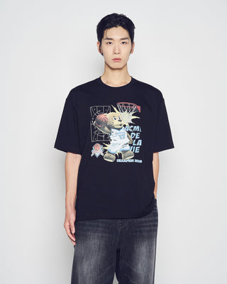 BASKETBALL AC BEAR SHORT SLEEVE T-SHIRT BLACK