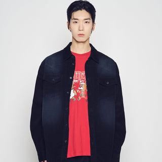 AC BEAR FRIEND X-MAS SHORT SLEEVE T-SHIRT DARK RED