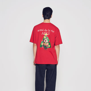 AC BEAR TREE SHORT SLEEVE T-SHIRT DARK RED